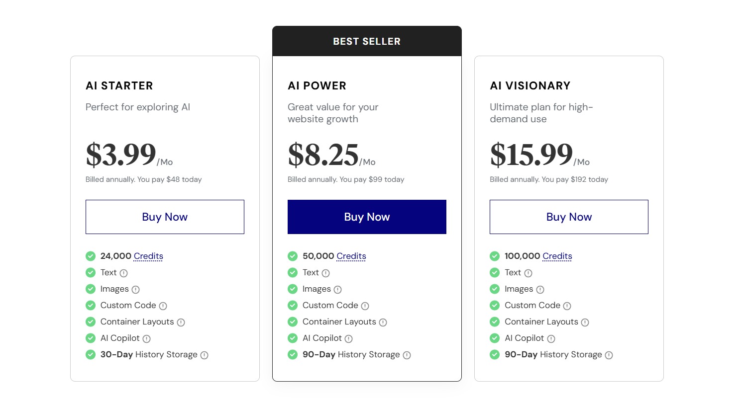 Elementor AI pricing