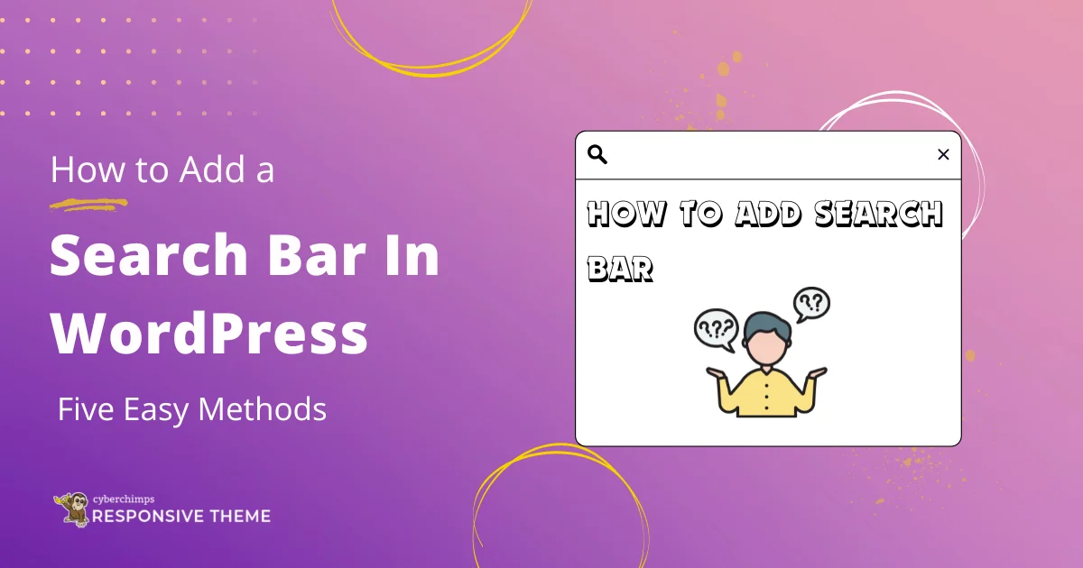 How to add Search Bar In WordPress