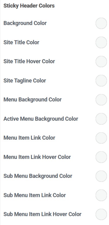 Customizing color options