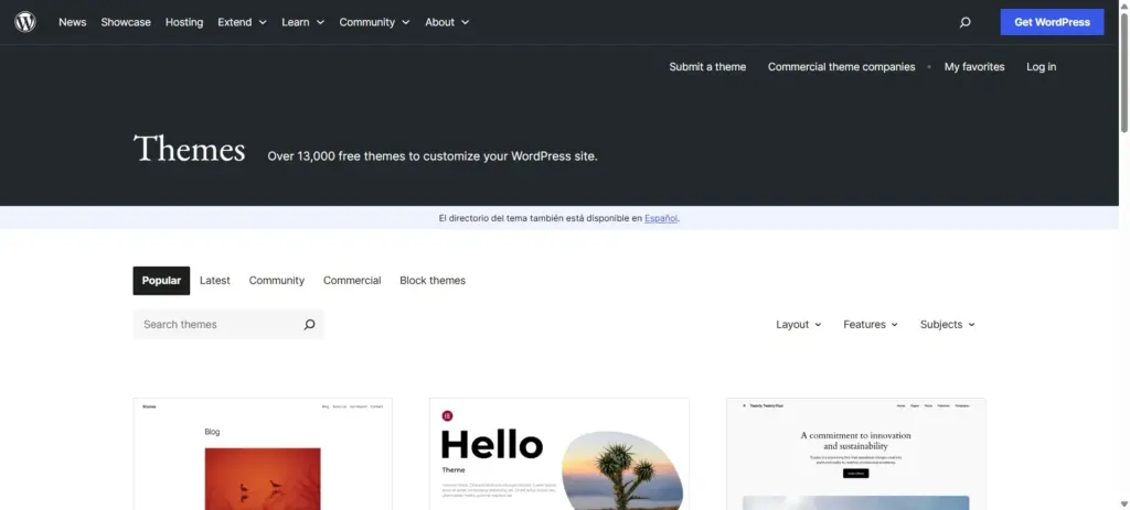 WordPress theme