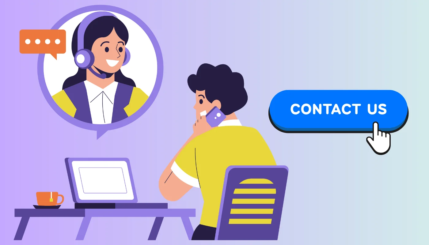 Clear contact and support