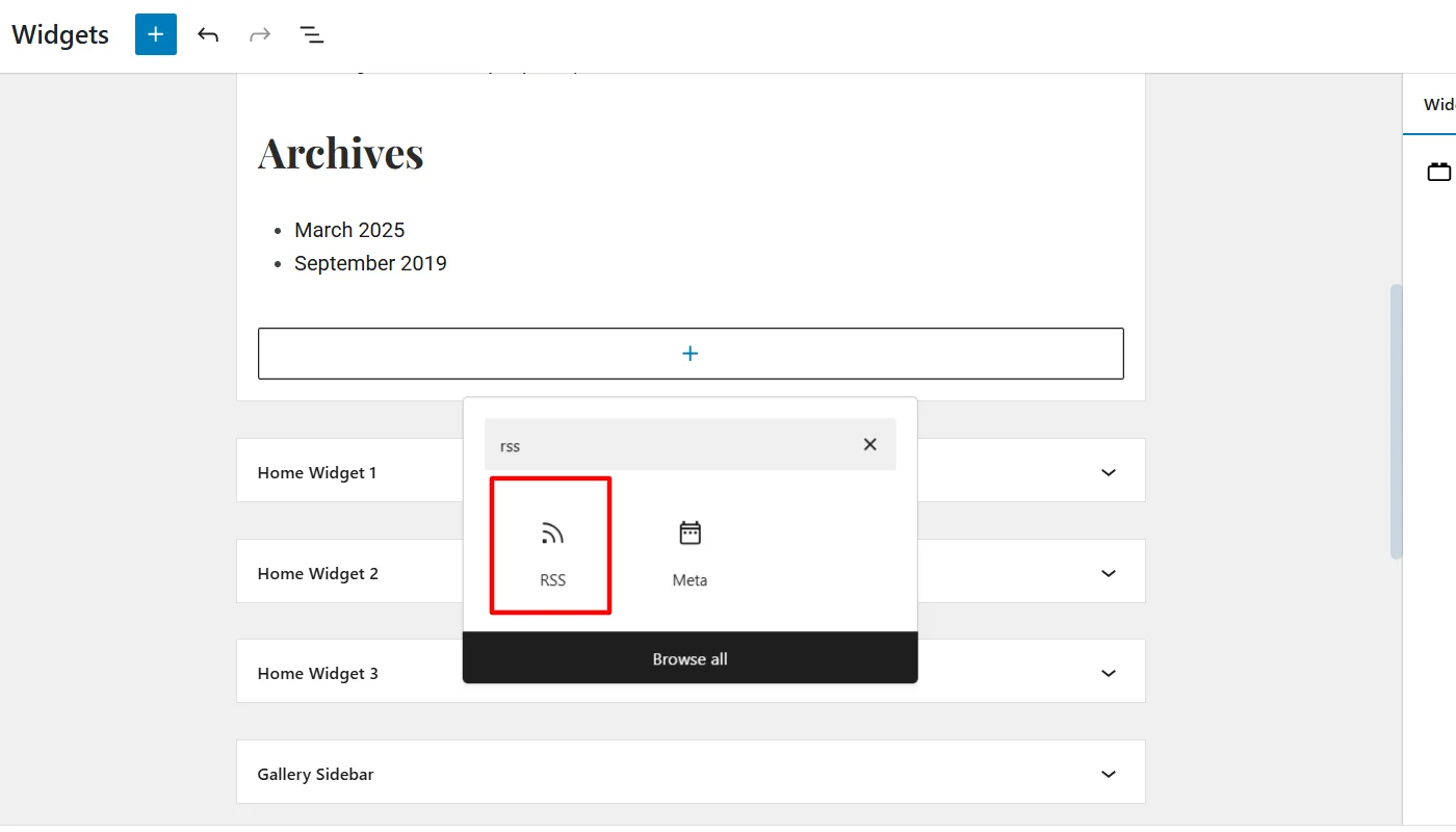 Searching RSS