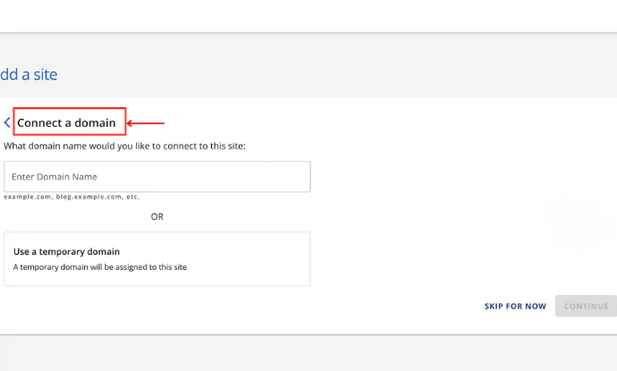 connect domain