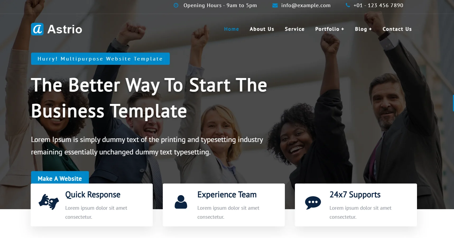 Astrio Freelance WordPress Theme