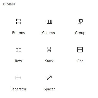 Design widgets