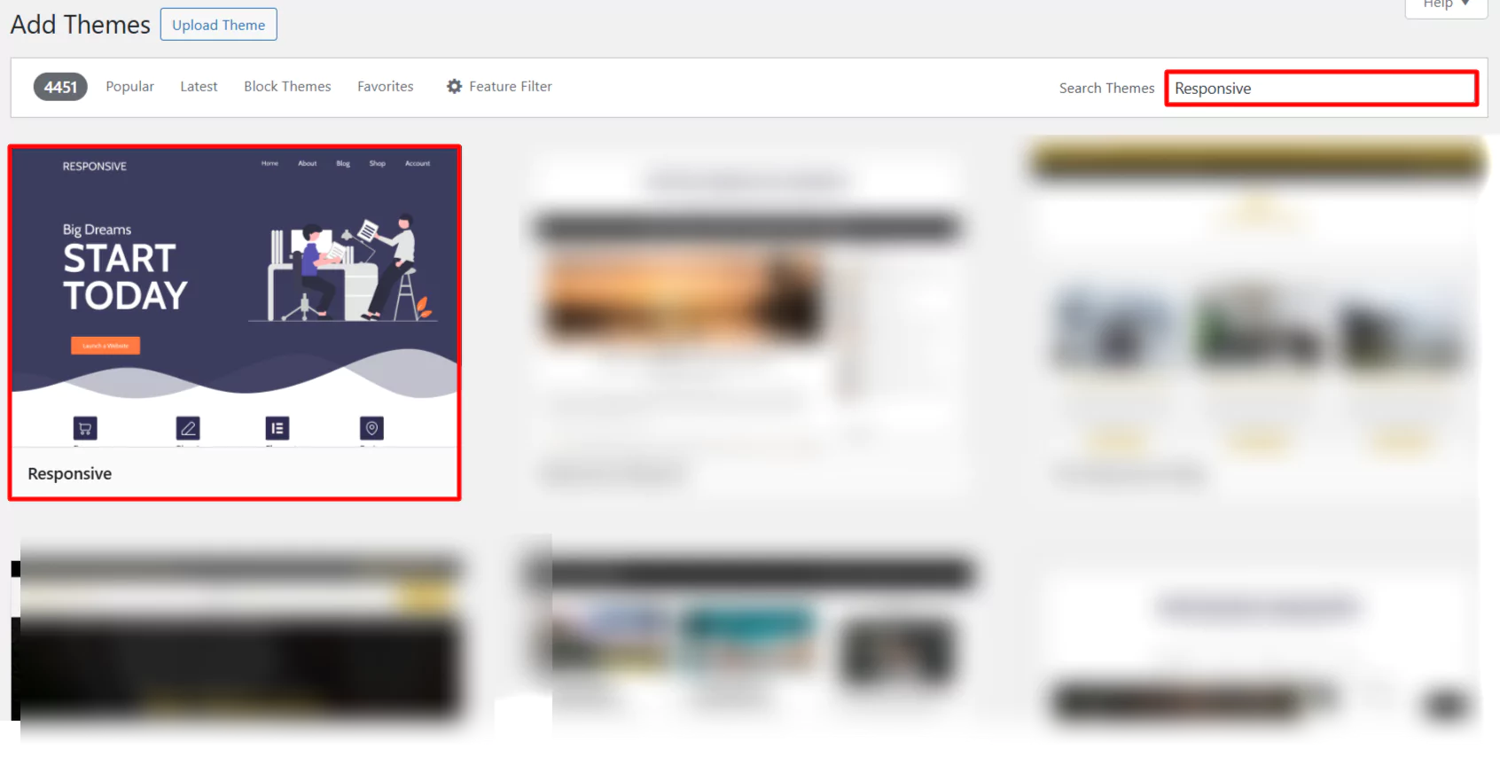 Responsive theme