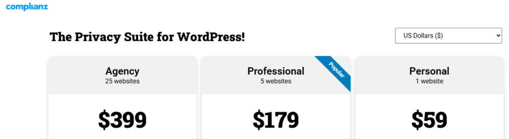 Complianz Pricing