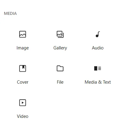 Media widgets