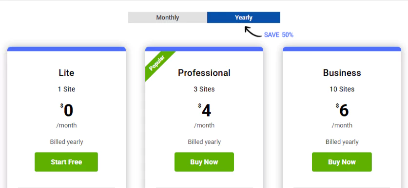 WP Legal Pages Prices