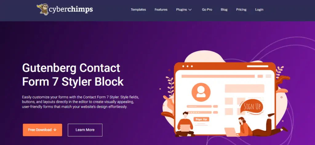 Contact form 7 styler block