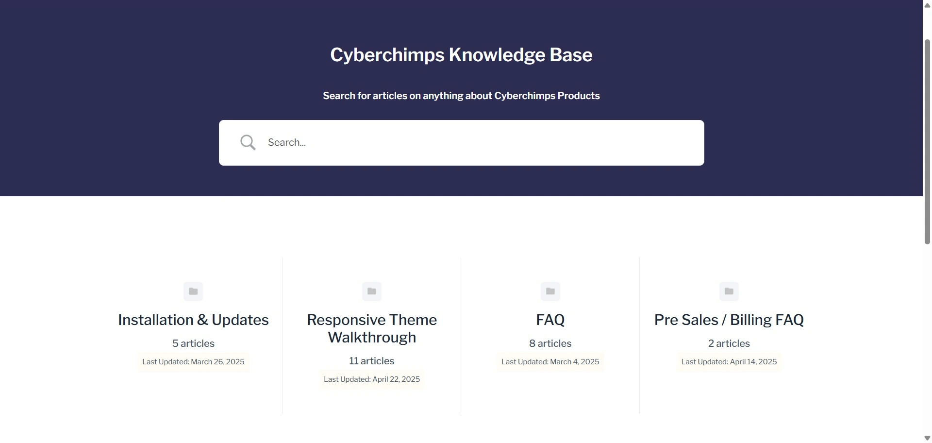 Cyberchimps documents