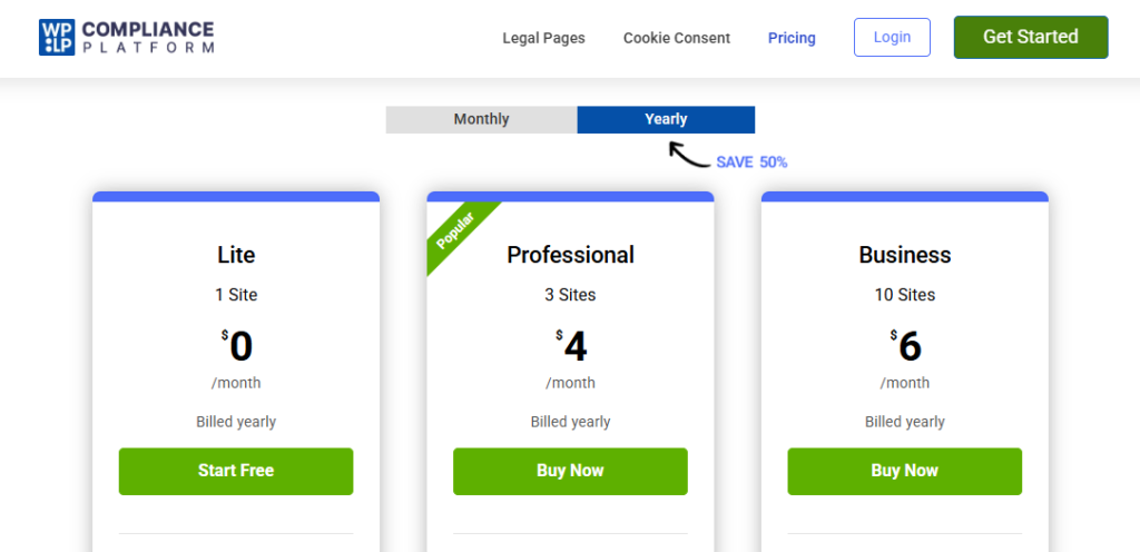 WP Legal Pages price