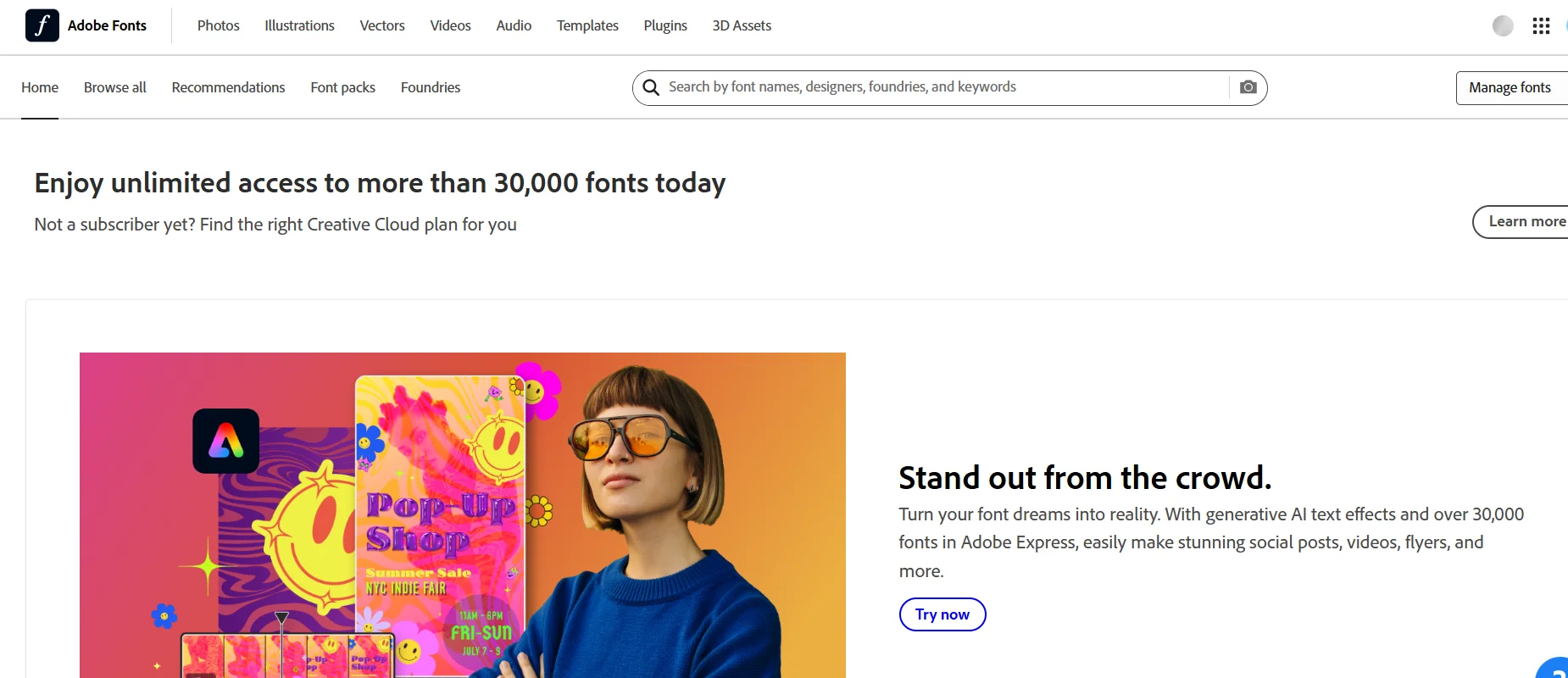 Adobe fonts