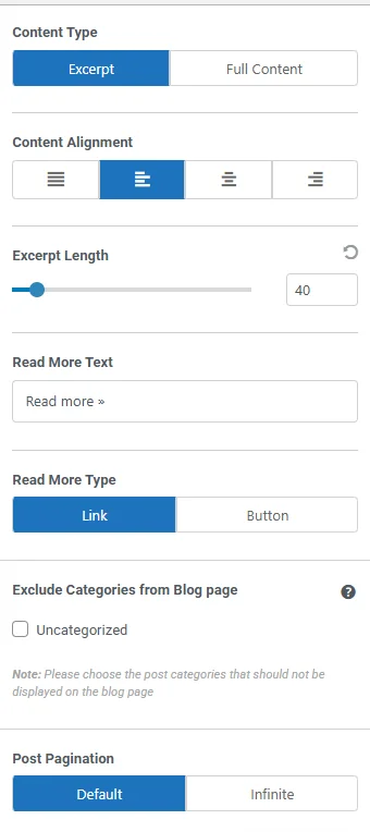 Content customizations