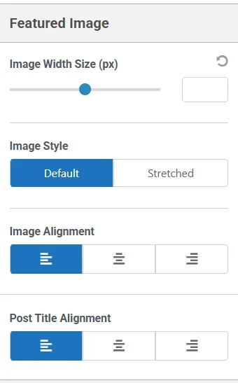 customizing featured image