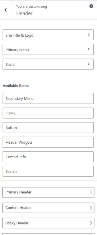 Cyberchimps Responsive theme Header Builder 
