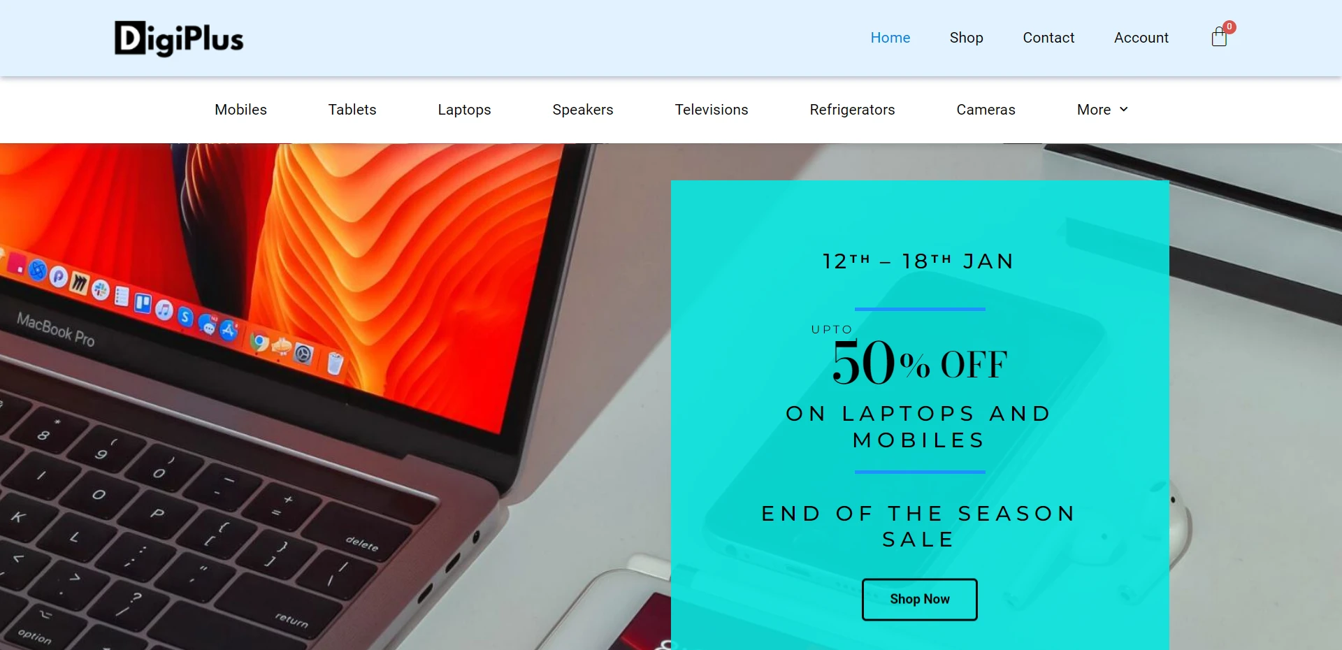 Electronics Store Website Template