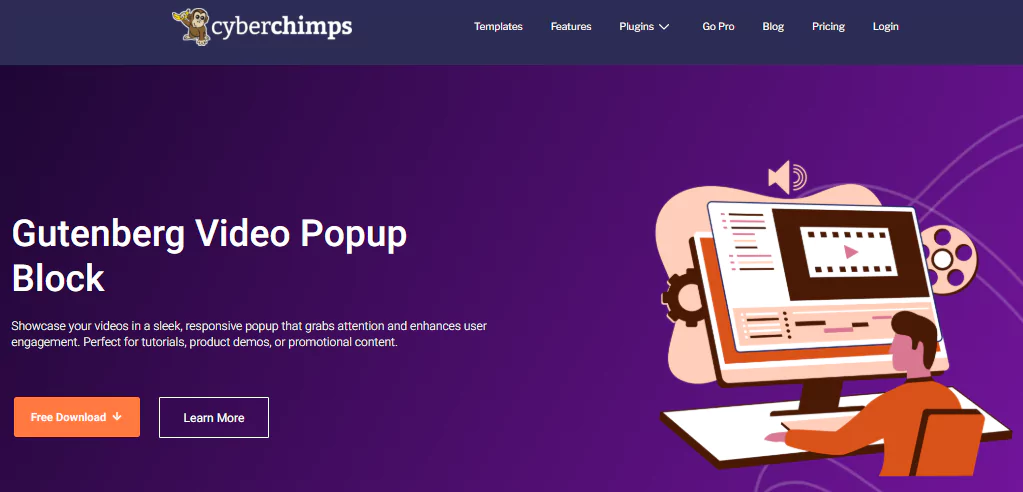Video popup block