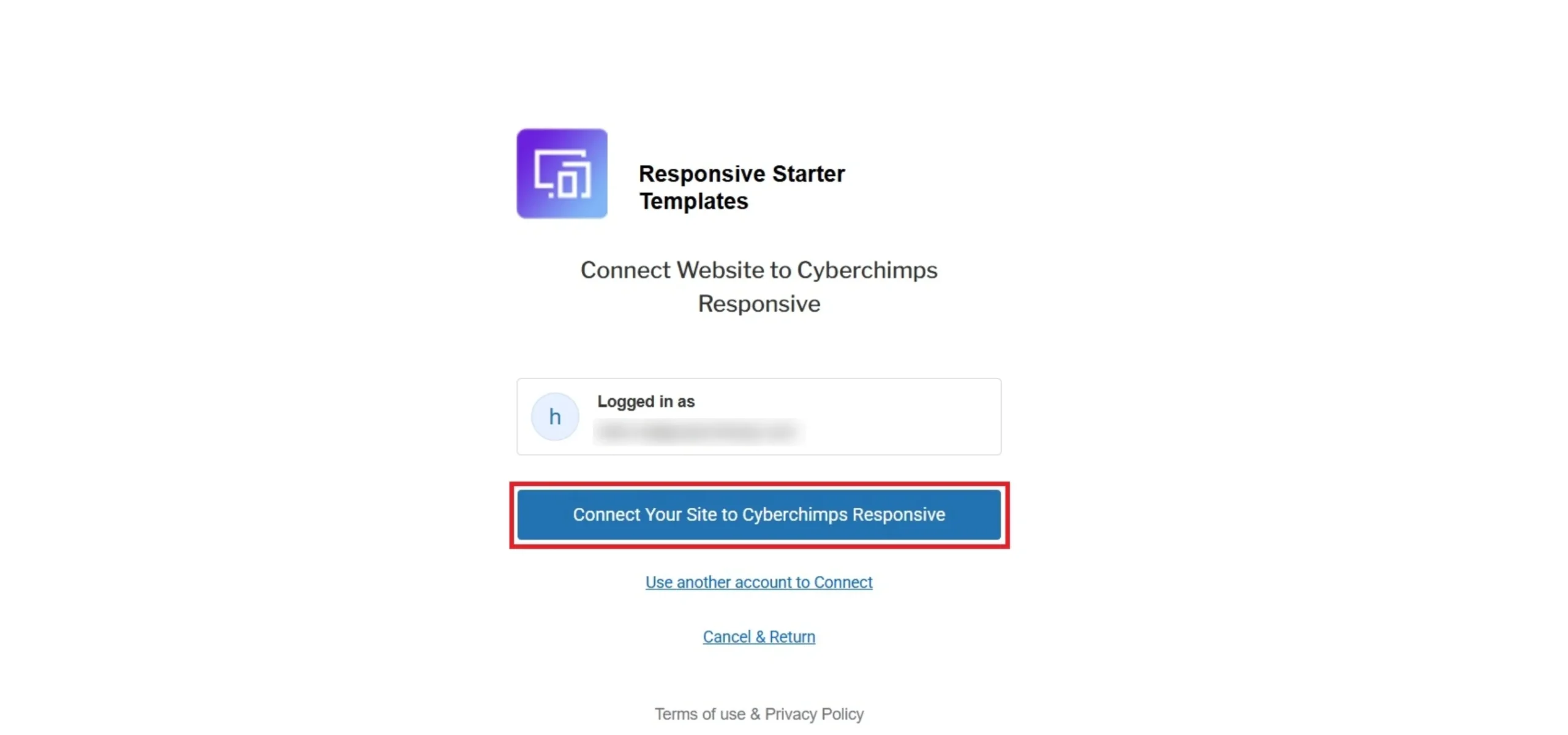 Connecting your site to WordPress