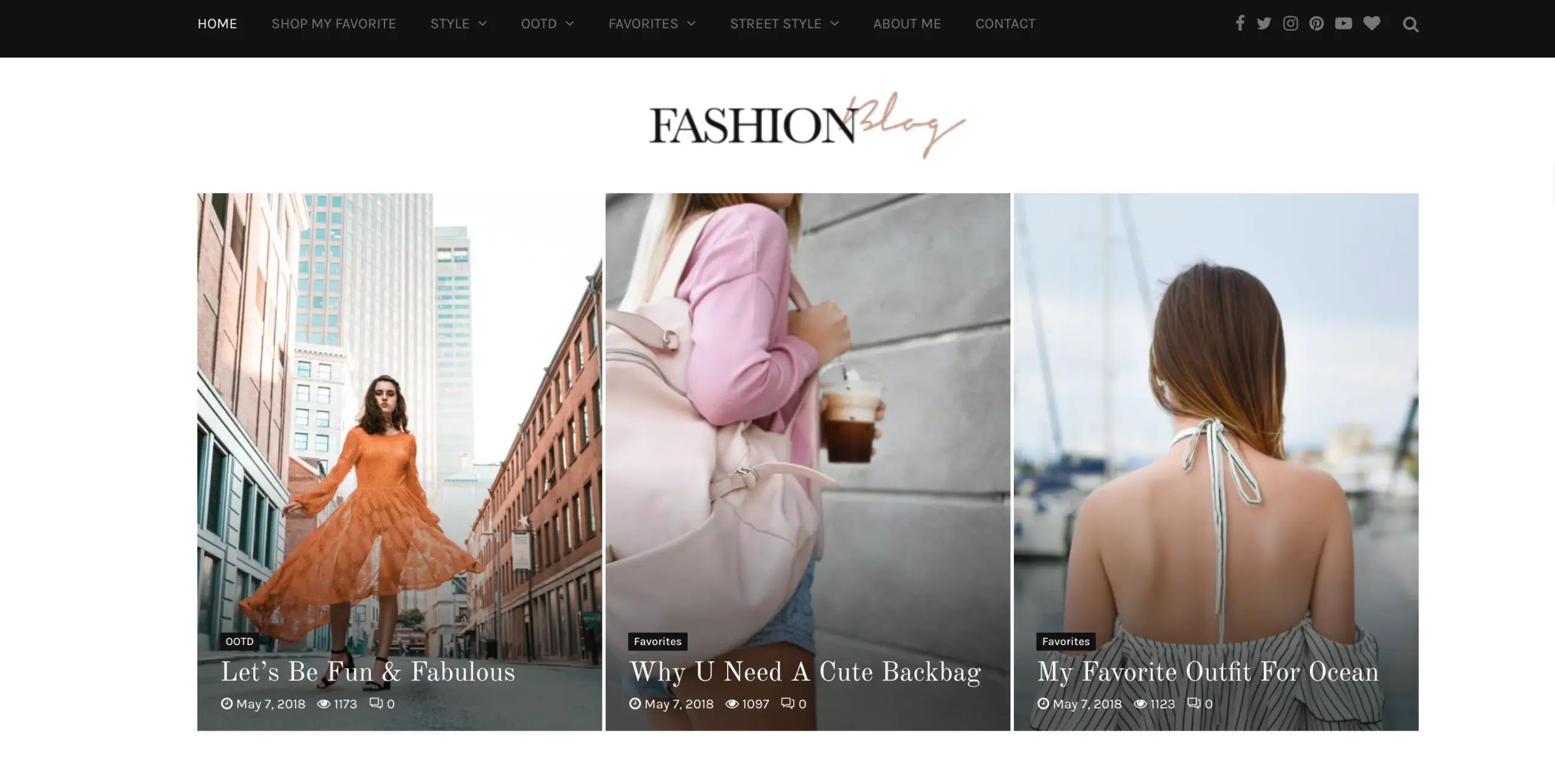 PenNews Fashion Blog template