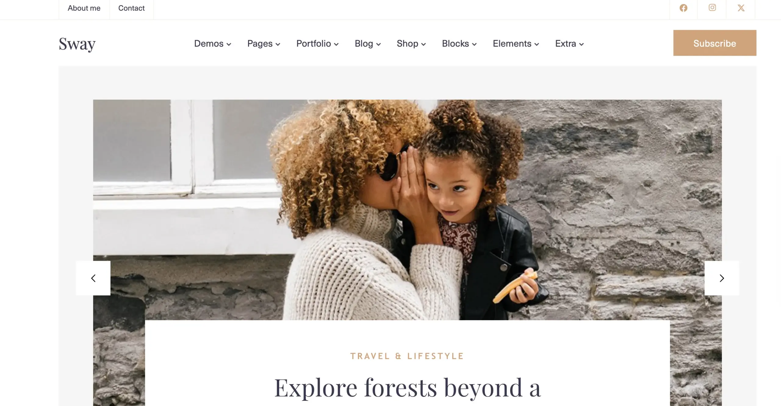 Sway Classic lifestyle theme