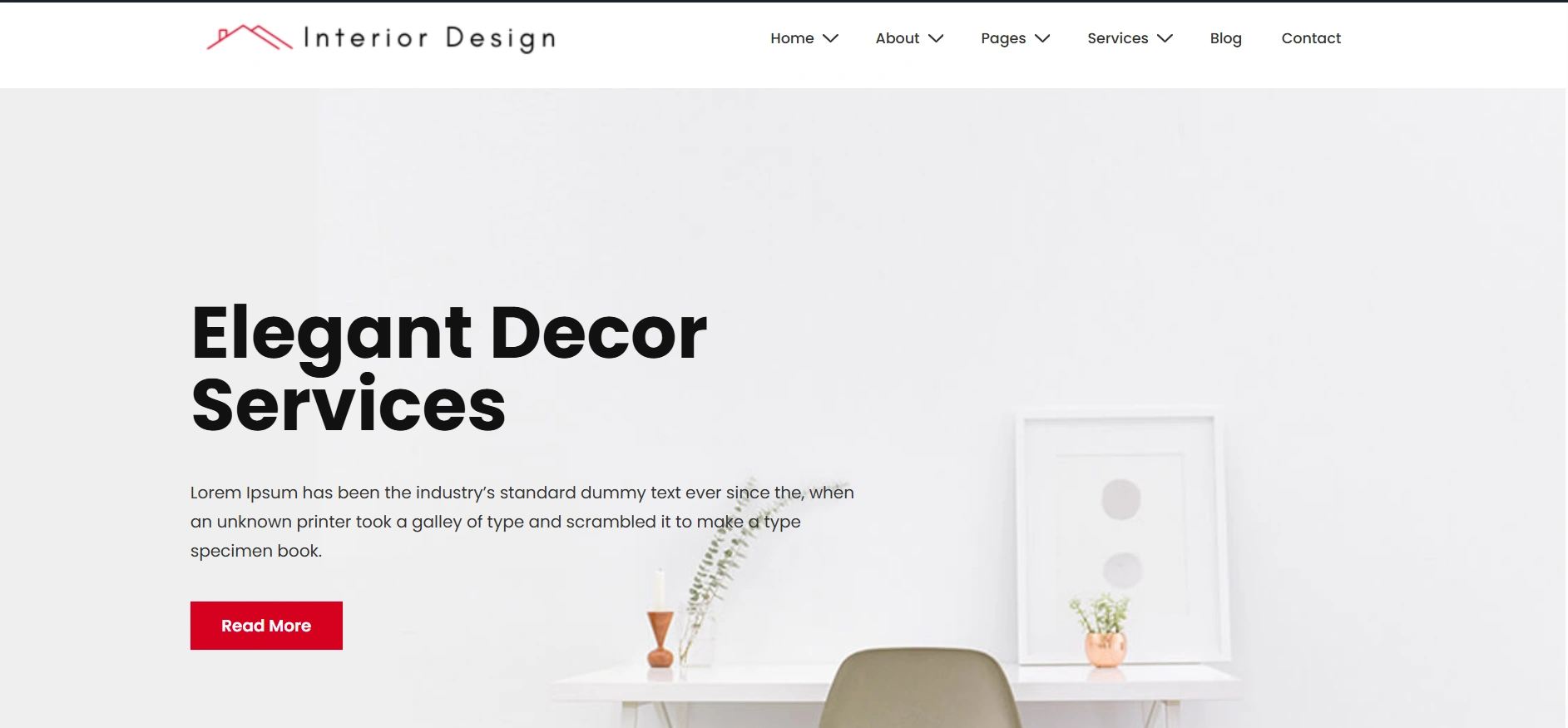 Interior design template