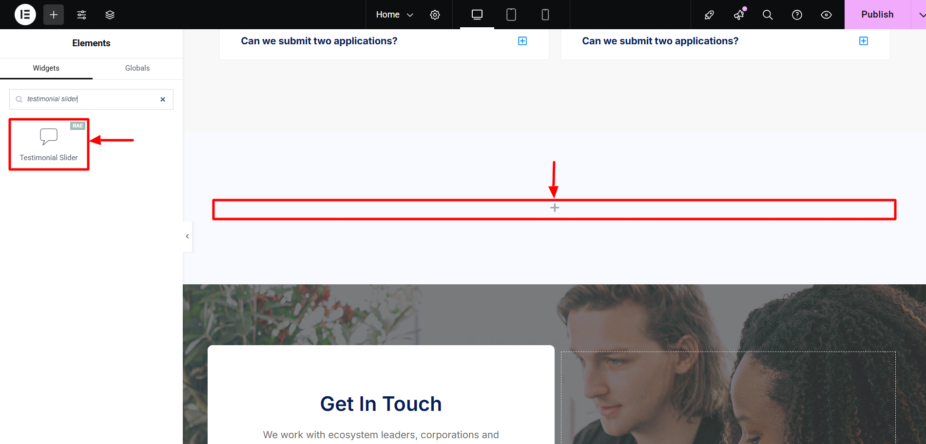 add widget